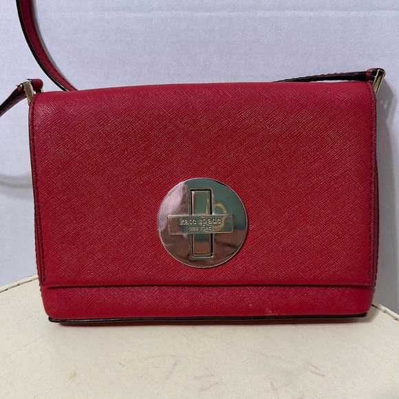 kate spade Handbags - Kate Spade Red Leather Crossbody